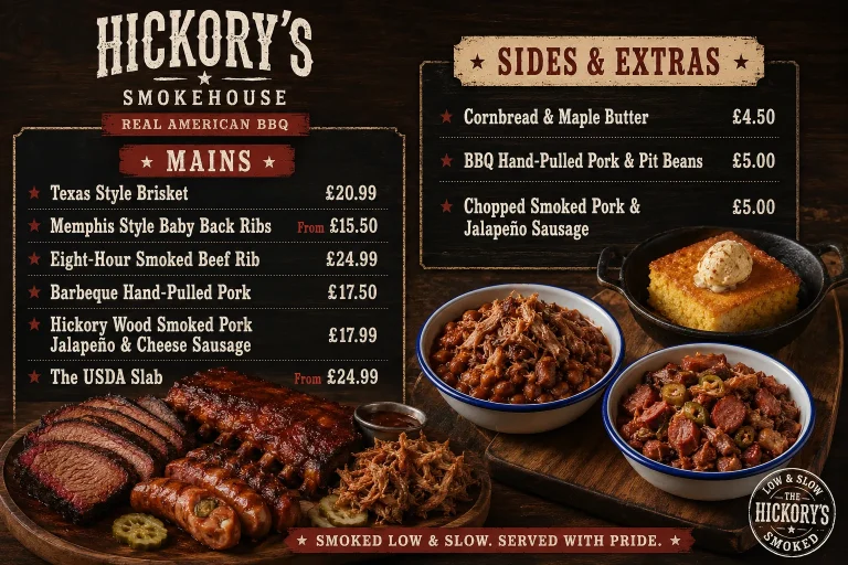 Hickory's Menu