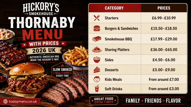 Hickory's Smokehouse Lincoln Menu