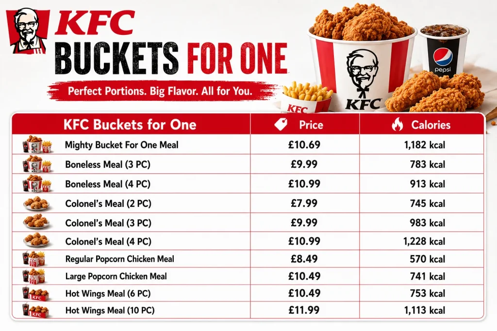 KFC Buckets prices