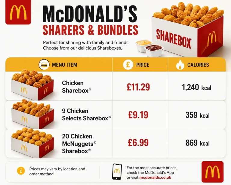McDonald’s Menu with Prices UK